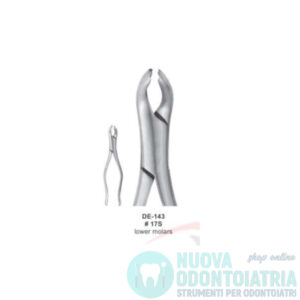 Pinza per Estrazione Denti Decidui Molari Inferiori American Pattern