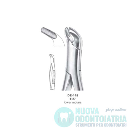 Pinza per Estrazione Denti Decidui Molari Inferiori American Pattern