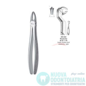 Pinza per Estrazione Molari Inferiori Destra