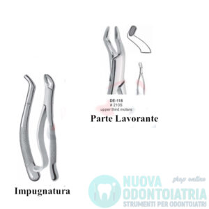 Pinza per Estrazione Terzi Molari Superiori American Pattern