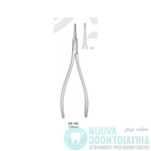 Pinza per Frammenti Radicolari Dritta 130 mm