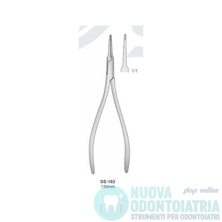 Pinza per Frammenti Radicolari Dritta 130 mm