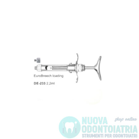 Siringa Carpule Euro Breech Loading Diametro 2