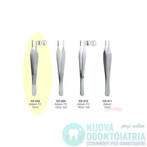 Pinza Adson Atraumatica 12 cm