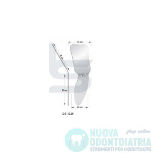 Specchio Occlusale e Vestibolare Pediatrico Foto Intraorali 65 x 47 mm